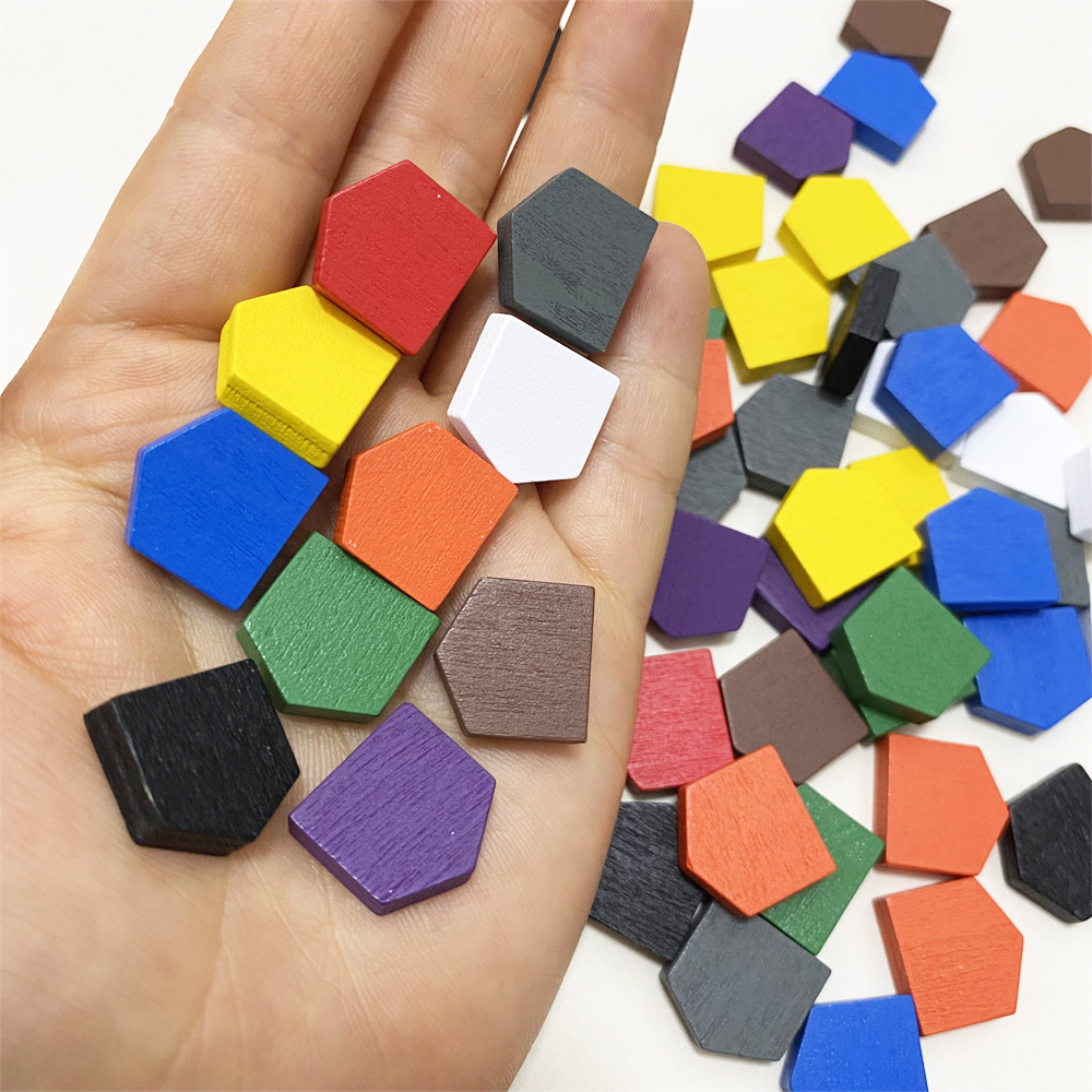 Board Game Root - Pions de maison en bois colorés
