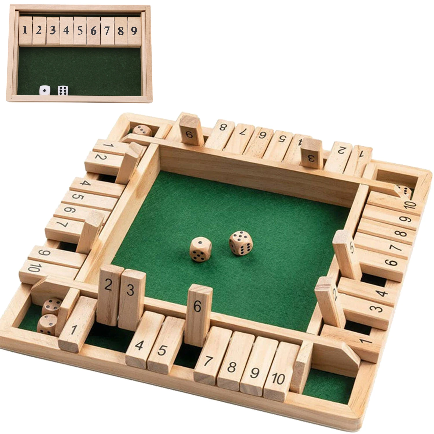 Board Game Instruction - Flaps mathématiques en bois pour 2