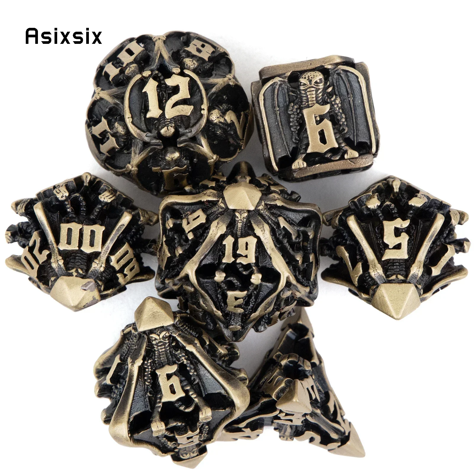 Dice Set Polyhedral - Dés en métal, parfaits pour les