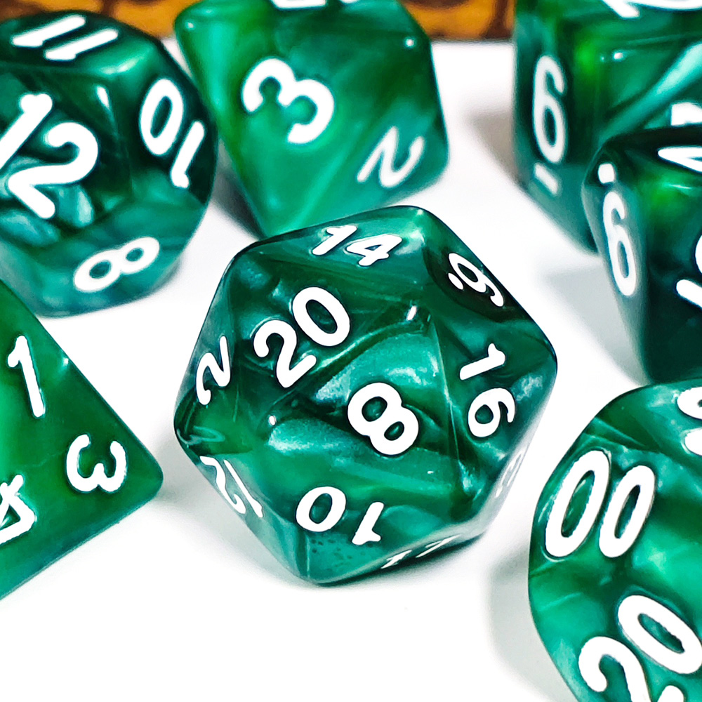 Dice Set Polyhedral - 7 pièces/ensemble perles dés polyédriques multicolore