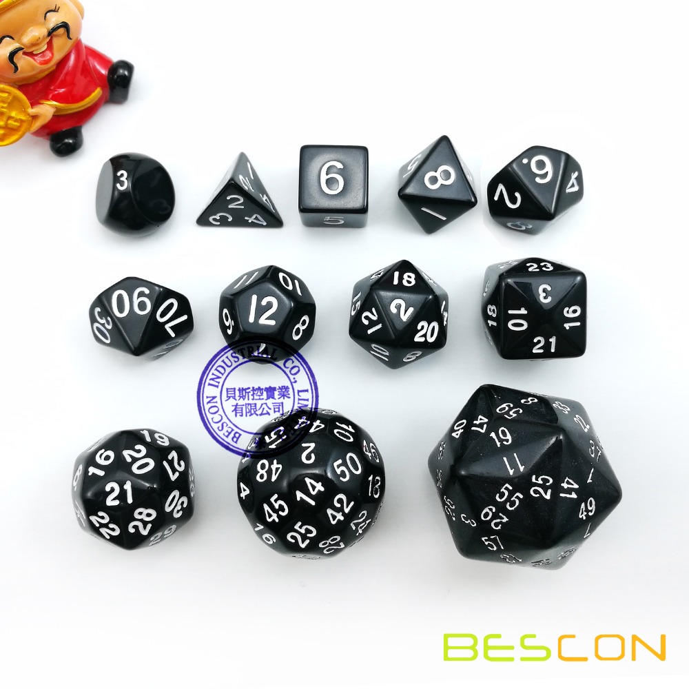 Dice Set Polyhedral - Jeu de dés polyédriques D3 D4