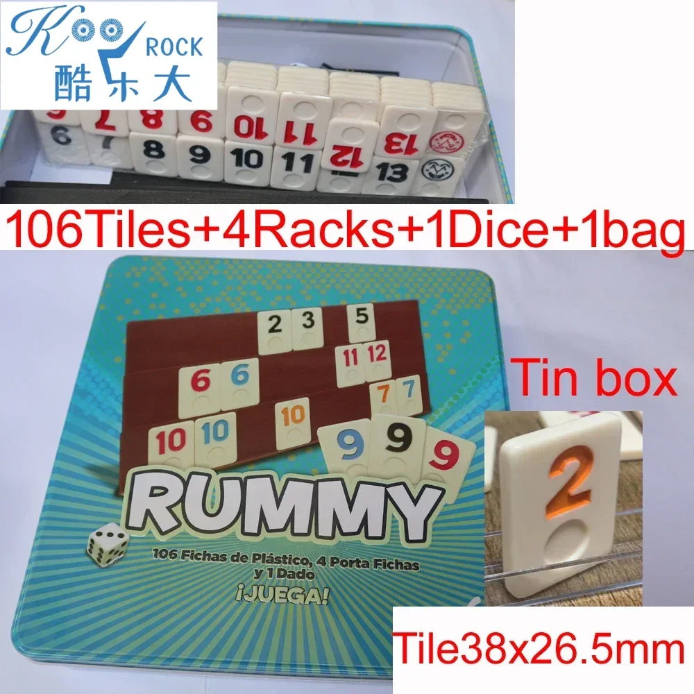 106 Tiles Digital Rummy avec 4 - Board Game Instruction avis et prix