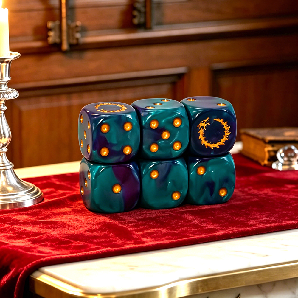 Lot de 6 dés polyédriques D6 D - Dice Set Polyhedral avis et prix