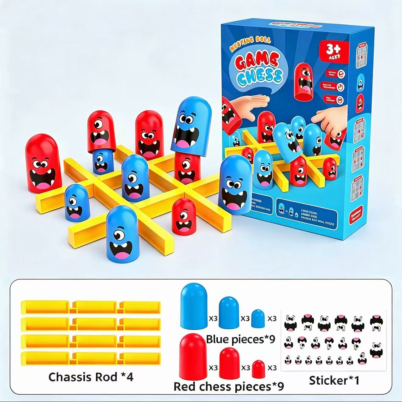 Jeu de société Tic-Tac-Toe ave - Board Game For 6 Years Old avis et prix
